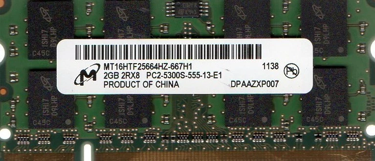 2GB Apple MacBook / MacBook Pro / Mac Mini / iMac DDR2 Laptop/Notebook Memory - Image 1 of 1