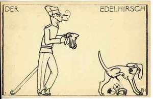Der EDELHIRSCH - Paul HOSCH - SCHWEIZER WERKSTÄTTEN - OriginalLithographie - Picture 1 of 1