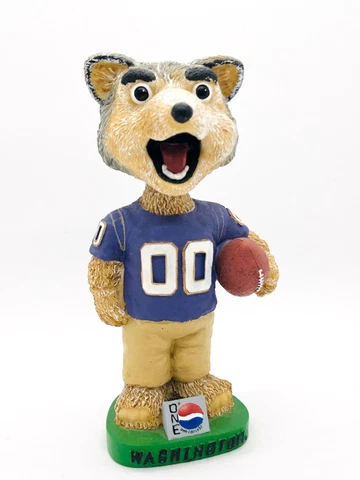 Washington Huskies Mascot Pepsi One Bobblehead. Harry The Husker Mascot Bobble Cover