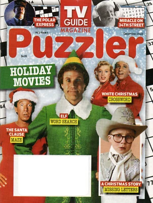 TV GUIDE MAGAZINE PUZZLER December 2022 Holiday Movies A Christmas Story - Image 1 of 3