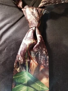 Mossy Oak Camouflage Camo Obsession Men's Windsor Banded Neck Tie - Picture 1 of 8