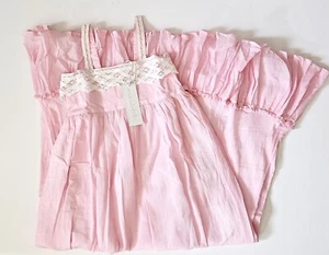 WDW Well Dressed Wolf NWT 14 Pink Lurex & Lace Maxi Dress LA1-263 - Picture 1 of 2