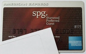 Expired American Express Credit Card SPG Starwood Hotels Bank AmEx USA - Picture 1 of 1