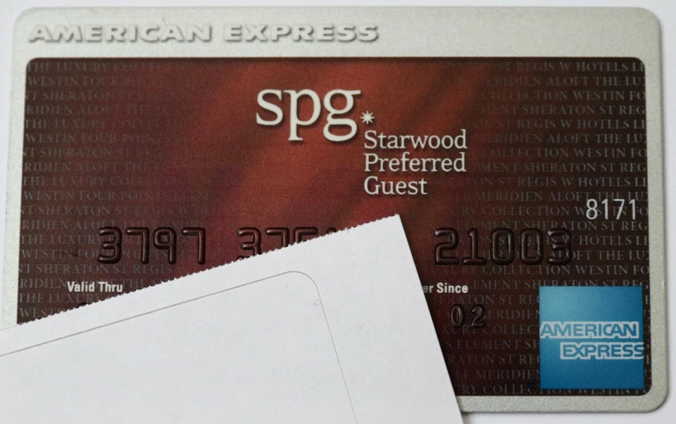 Expired American Express Credit Card SPG Starwood Hotels Bank AmEx USA - Image 1 of 1