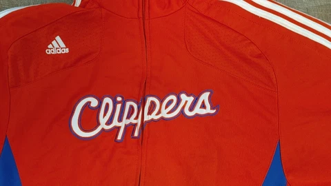 Vintage Los Angeles Clippers Adidas Warmup Jacket Large Cover