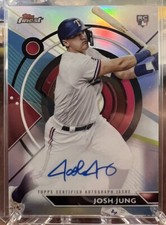 🔥JOSH JUNG 2023 Topps Finest Rookie On Card Autograph RANGERS🔥