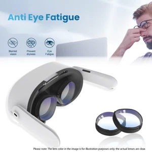 Lenses for Quest 3S Prescription Lens Myopia Anti Blue Magnetic Eyeglass Frame - Picture 1 of 30