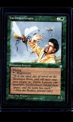 1995 MTG Magic The Gathering ICE Ice Age Vintage Yavimaya Gnats LP - Image 1 of 2