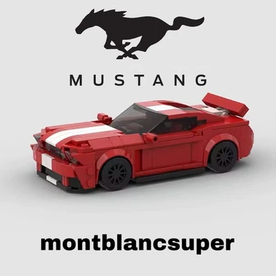 Red 2018 Ford Mustang GT 406 Pcs Building Brick Set MOC - FREE DELIVERY! UK - Image 1 of 4