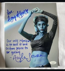 AMY ALLEN Aayla Secura SIGNIERT 8x10 FOTO STAR WARS JSA COA gerahmt 💥💦 - Bild 1 von 1