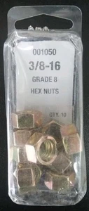 3/8"-16 Stainless Steel Heavy Hex Nuts #001050 By Needa Parts (10 Pk) - Picture 1 of 4
