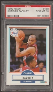 1990 Fleer #139 CHARLES BARKLEY Philadelphia 76ers Basketball Card PSA 10 - Picture 1 of 1
