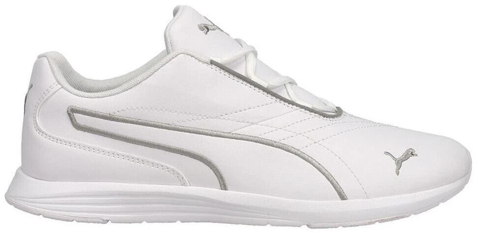Size 9.5 - Puma Ella Lace-Up White Silver W