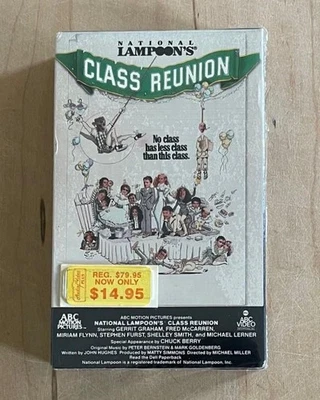National Lampoon Horror Slasher Comedy Movie CLASS REUNION 1982 Sealed Betamax - Image 1 of 4