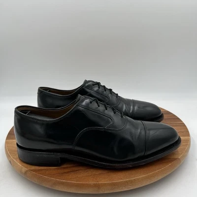 Sapato social Oxford masculino tamanho 7,5 D/B Johnston & Murphy Optima couro preto - Imagem 1 de 4