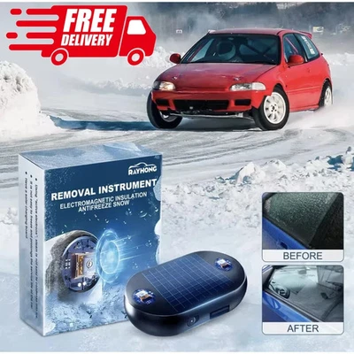 Dispositivo electromagnético anticongelante de 3 piezas, eliminación electromagnética de nieve para automóvil Foto 1 de 4