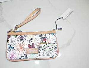 DOONEY & BOURKE DISNEY MM SKETCH LARGE SLIM WRISTLET NWT MICKEY MOUSE - Picture 1 of 5