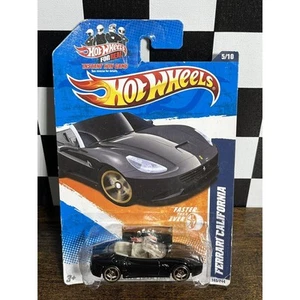 Black Ferrari California Faster Than Ever 5/10 Hot Wheels 1:64 scale Die Cast - Picture 1 of 6