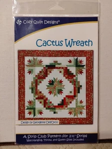 Cactus Wreath Quilting Pattern Cozy Quilt Designs - Picture 1 of 2