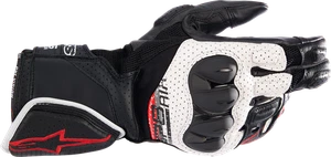 Alpinestars SP-8 Air V3 Gloves MOTORCYCLE Medium Black/White/Red - Picture 1 of 1