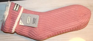 HUNTER MUJER ROSA ACOGEDOR CÁLIDO ANTIDESLIZANTE ZAPATILLAS CALCETINES TALLA ÚNICA SE ADAPTA A LA MAYORÍA NUEVOS CON ETIQUETAS - Imagen 1 de 2