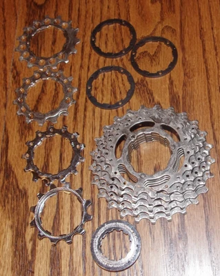 Bicicleta de carretera/montaña Shimano Hyperglide Cassette 12/25t CS-HG50-9 de 9 velocidades Foto 1 de 4