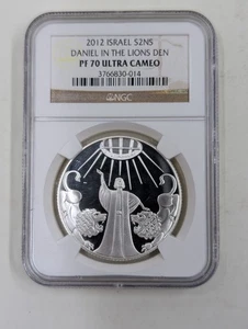 2012 Israel S2NS NGC PF70 Ultra Cameo Daniel in the Lions Den - Picture 1 of 4