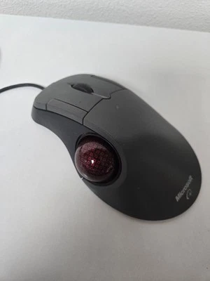 Microsoft Trackball Optical Mouse 1.0 PS2 USB Compatible TESTED WORKS - Image 1 of 2