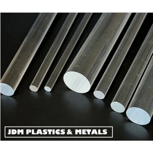 CLEAR PLASTIC ACRYLIC PERSPEX ROUND BAR / ROD | ALL SIZES | ALL LENGTHS - Picture 1 of 2