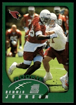 2002 Topps Dennis Johnson RC Arizona Cardinals #327 - Image 1 of 2