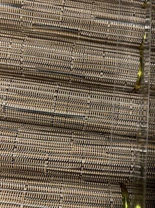 Woven Vinyl Heat Resistant Placemats Bamboo Beige Set Of 6 - Picture 1 of 6