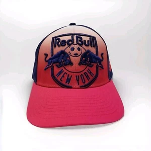Adidas New York Red Bulls Men's Hat MLS Brim Snapback Red/Blue Cap 013854 - Picture 1 of 12