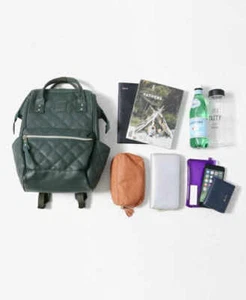Japan Anello Fashion Women Backpack Laptop Check Pattern Student School Rucksack - Picture 1 of 22