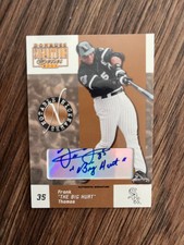 2003 Donruss Signature Frank Thomas Auto Autograph "Big Hurt" 6/100