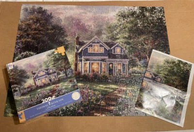 SPRINGTIME MEMORIES Thomas Kinkade Art Puzzle 350 pc Ceaco COMPLETE - Image 1 of 4