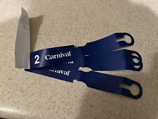 Carnival Cruise Line ZONE 2 Debarkation Luggage Tags SET OF FOUR