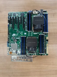 Supermicro X10DRi Mainboard+2x Intel Xeon E5-2620V3+32GB DRR4 2133 RAM+IO-Blende - Bild 1 von 2