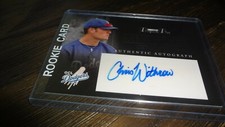 2007 TRISTAR FARM HANDS CHRIS WITHROW  FH-CW AUTOGRAPHED BASEBALL CARD
