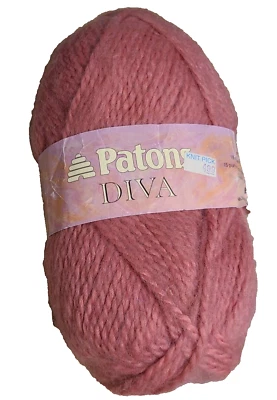 Patons Diva Pink #6009 Yarn . 1 Skein. Blend. 85g - Image 1 of 4