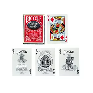 Bicycle Vintage Design Safety Back 1892-1943 Playing 56 Cards Collectible U.S.A. - Bild 1 von 9