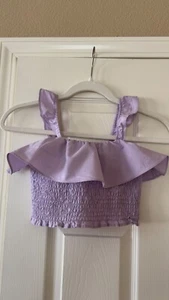 ZARA KIDS - Lavender crop top size 10 - Picture 1 of 2