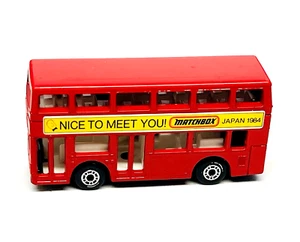 Matchbox Lesney Superfast 17 Titan London Bus en rojo, etiquetas "Japón 1984", ¡sin usar, en caja! - Imagen 1 de 5