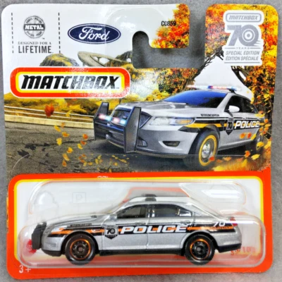 MATCHBOX SHORT CARD SPECIAL EDITION POLICE FORD INTERCEPTOR 70 YEARS - Image 1 of 4