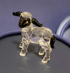 Swarovski Little Lamb With Black Head Crystal - Retired - NIB - Picture 1 of 7