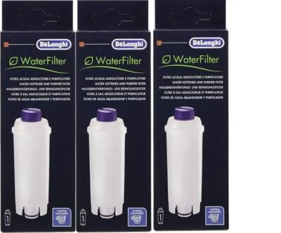 DE'LONGHI 3x Original DeLonghi Wasserfilter DLS C002 für alle ESAM ECAM ETAM Modelle