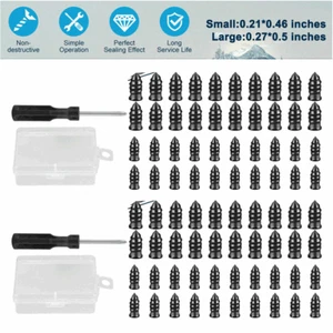 Tire Repair Screw in Rubber Plug Nail Car Tyre Puncture Repair Kit Off-Road - Picture 1 of 17