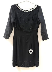 Original 20er Jahre Kleid antik Gr. 42 reparaturbedüftig, echtes Charlestonkleid - Bild 1 von 10