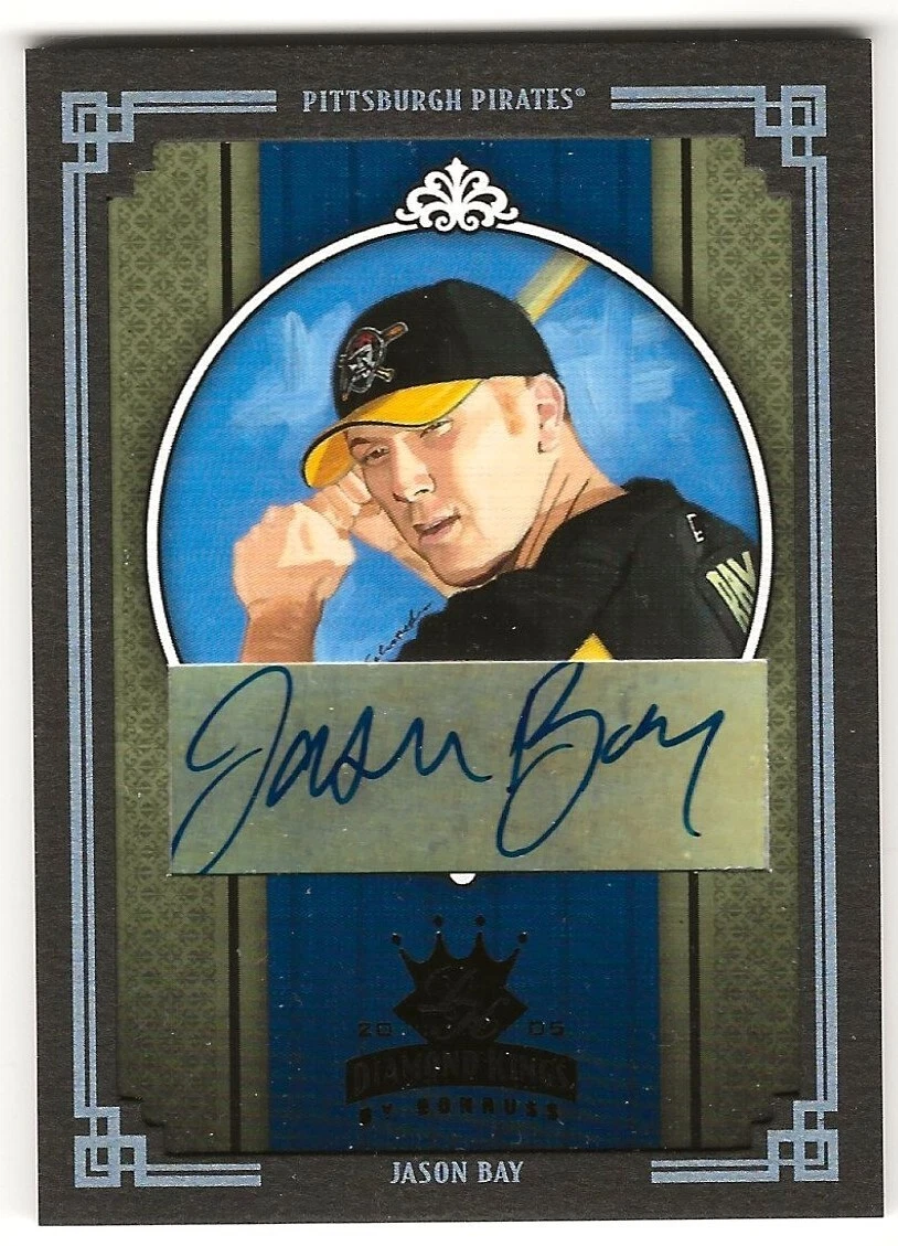2005 Donruss Diamond Kings Gold Autograph Auto #184 Jason Bay Pirates 1/1
