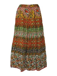 Ladies Trousers Floral Paisley Indian Classic Print Wide Leg Rayon - Picture 1 of 4