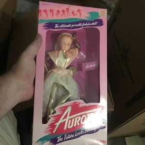 Vintage 1987 AURORA Gold Body Fashion Doll Blonde hair Gold eyes By Tonka  - Picture 1 of 8